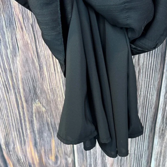 Mikarose Black Long-Sleeve Ruffle Tiered Dress - Picture 8 of 9
